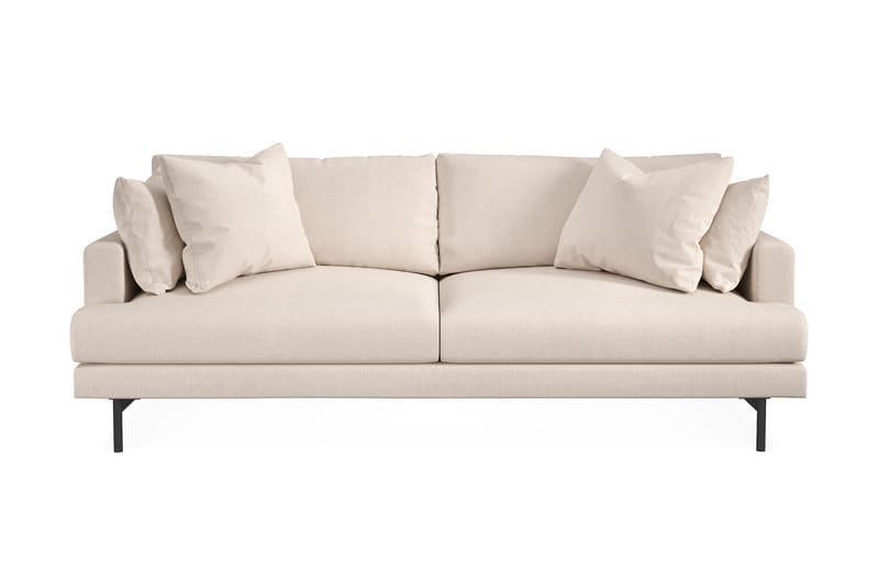 Menard 3-seters Dyp Stoffsofa - Beige - Møbler - Sofaer - 3 seter sofa