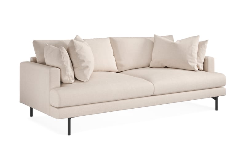 Menard 3-seters Dyp Stoffsofa - Beige - Møbler - Sofaer - 3 seter sofa