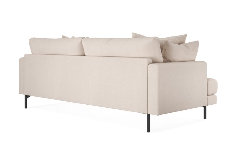 Menard 3-seters Dyp Stoffsofa - Beige - Møbler - Sofaer - 3 seter sofa