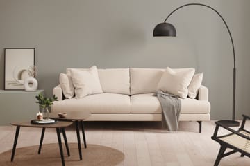 Menard 3-seters Dyp Stoffsofa - Beige - Møbler - Sofaer - 3 seter sofa