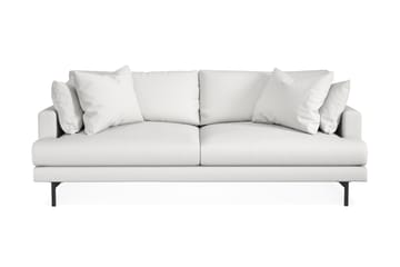 Menard 3-seters Dyp Stoffsofa - Hvit - Møbler - Sofaer - 3 seter sofa