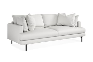 Menard 3-seters Dyp Stoffsofa - Hvit - Møbler - Sofaer - 3 seter sofa