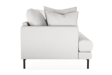 Menard 3-seters Dyp Stoffsofa - Hvit - Møbler - Sofaer - 3 seter sofa