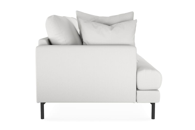 Menard 3-seters Dyp Stoffsofa - Hvit - Møbler - Sofaer - 3 seter sofa