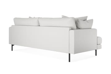Menard 3-seters Dyp Stoffsofa - Hvit - Møbler - Sofaer - 3 seter sofa