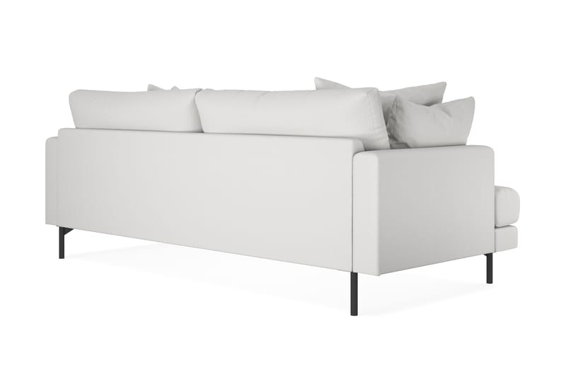 Menard 3-seters Dyp Stoffsofa - Hvit - Møbler - Sofaer - 3 seter sofa