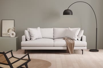 Menard 3-seters Dyp Stoffsofa - Hvit - Møbler - Sofaer - 3 seter sofa