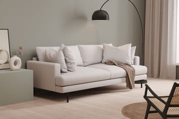 Menard 3-seters Dyp Stoffsofa - Hvit - Møbler - Sofaer - 3 seter sofa