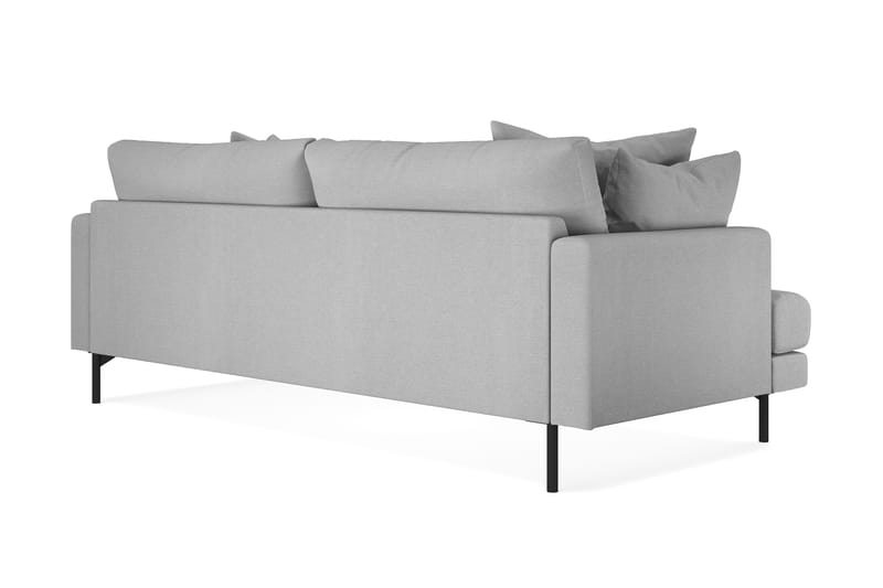 Menard 3-seters Dyp Stoffsofa - Lys grå - Møbler - Sofaer - 3 seter sofa