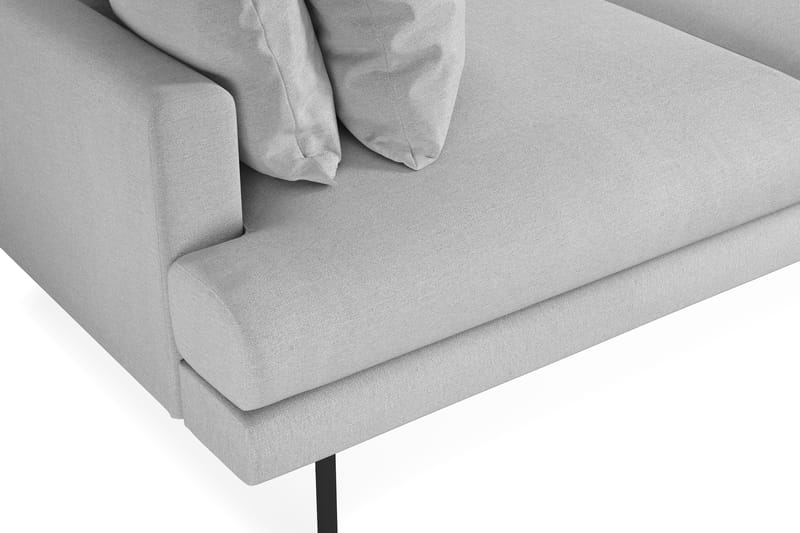 Menard 3-seters Dyp Stoffsofa - Lys grå - Møbler - Sofaer - 3 seter sofa