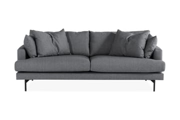 Menard 3-seters Dyp Stoffsofa - Mørk grå - Møbler - Sofaer - 3 seter sofa