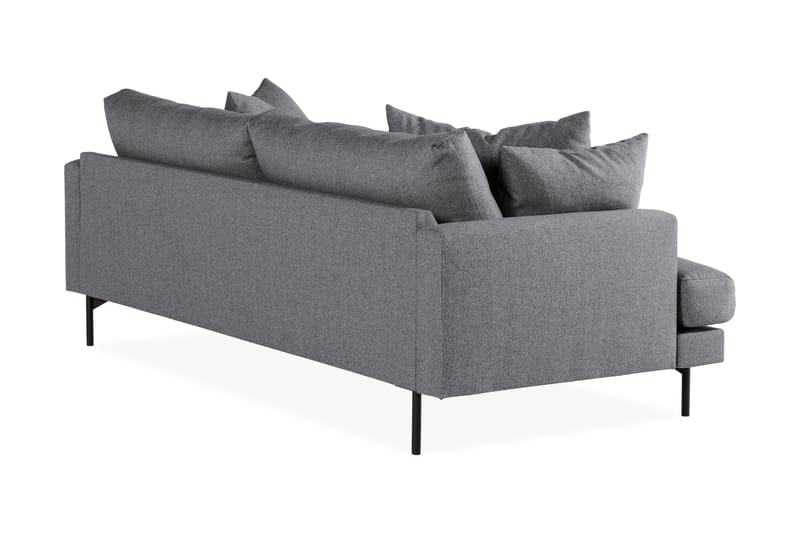 Menard 3-seters Dyp Stoffsofa - Mørk grå - Møbler - Sofaer - 3 seter sofa