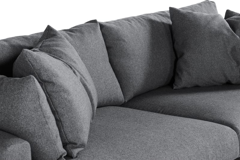Menard 3-seters Dyp Stoffsofa - Mørk grå - Møbler - Sofaer - 3 seter sofa