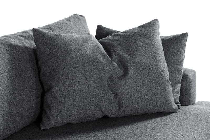 Menard 3-seters Dyp Stoffsofa - Mørk grå - Møbler - Sofaer - 3 seter sofa