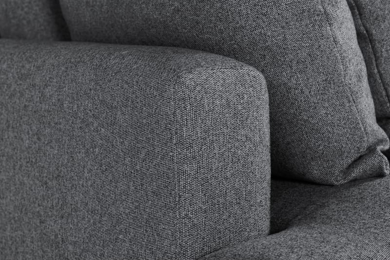Menard 3-seters Dyp Stoffsofa - Mørk grå - Møbler - Sofaer - 3 seter sofa