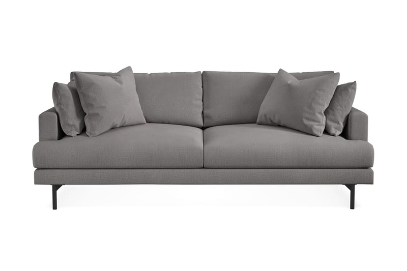 Menard 3-seters Dyp Stoffsofa - Mørk grå - Møbler - Sofaer - 3 seter sofa
