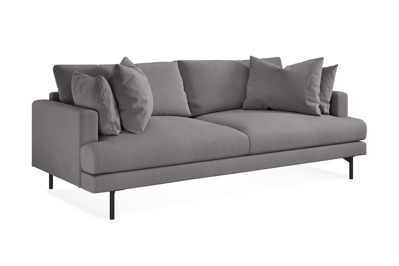 Menard 3-seters Dyp Stoffsofa - Mørk grå - Møbler - Sofaer - 3 seter sofa