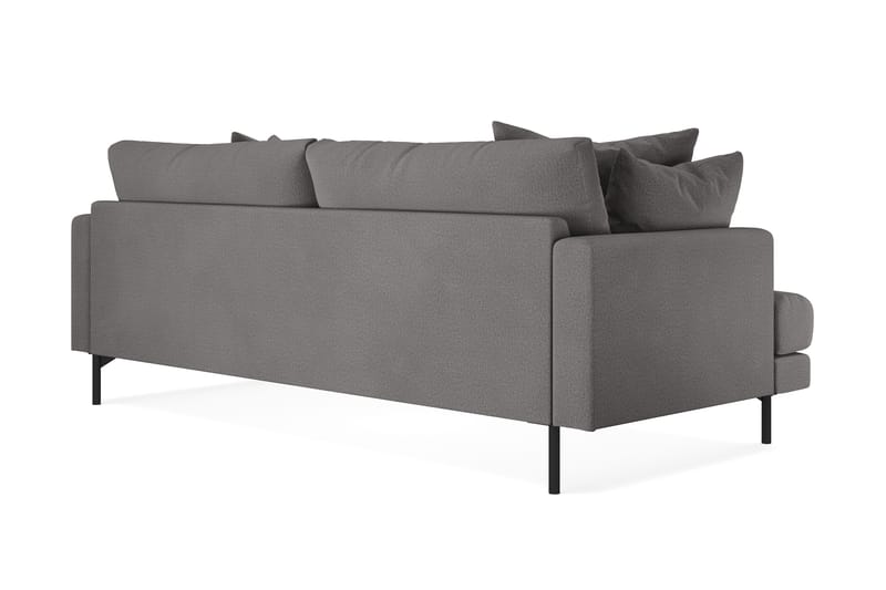 Menard 3-seters Dyp Stoffsofa - Mørk grå - Møbler - Sofaer - 3 seter sofa