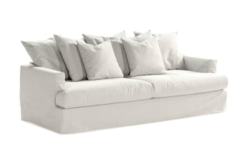 Menard 3-seters Stoffsofa - Lys grå - Møbler - Sofaer - 3 seter sofa