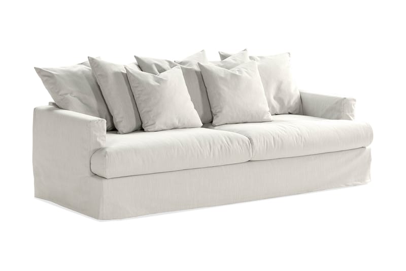 Menard 3-seters Stoffsofa - Lys grå - Møbler - Sofaer - 3 seter sofa