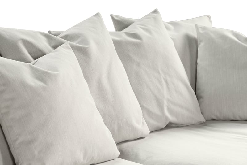 Menard 3-seters Stoffsofa - Lys grå - Møbler - Sofaer - 3 seter sofa