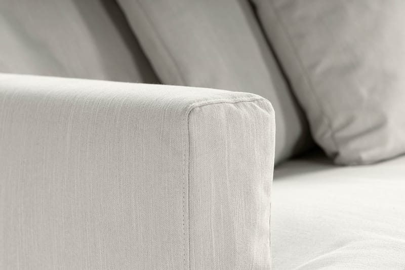 Menard 3-seters Stoffsofa - Lys grå - Møbler - Sofaer - 3 seter sofa
