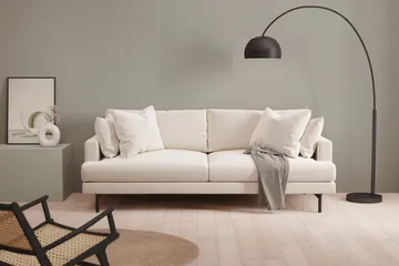 Menard 4-seters Dyp Fløyelssofa - Kremhvit - Møbler - Sofaer - 4 seter sofa