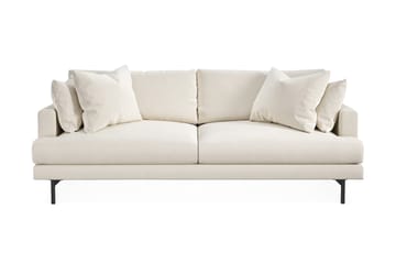 Menard 4-seters Dyp Fløyelssofa - Kremhvit - Møbler - Sofaer - 4 seter sofa