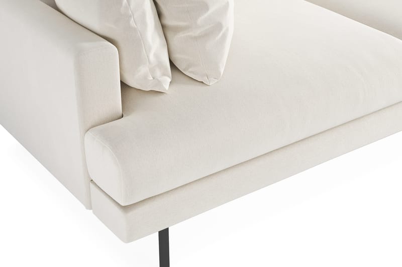 Menard 4-seters Dyp Fløyelssofa - Kremhvit - Møbler - Sofaer - 4 seter sofa