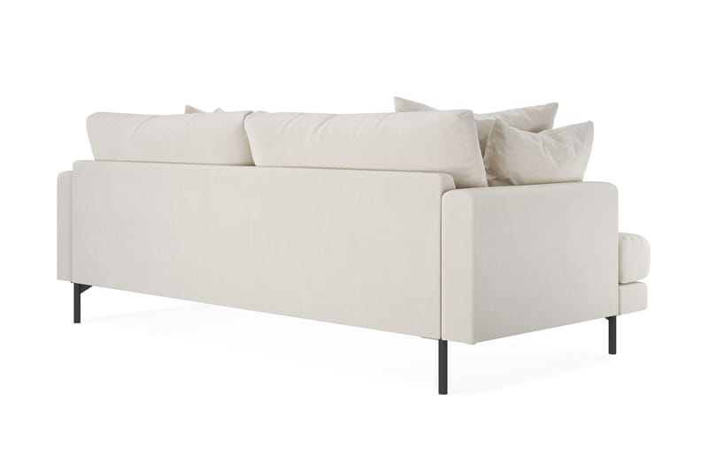 Menard 4-seters Dyp Fløyelssofa - Kremhvit - Møbler - Sofaer - 4 seter sofa