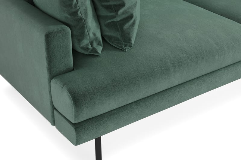 Menard 4-seters Dyp Fløyelssofa - Mørk grønn - Møbler - Sofaer - 4 seter sofa