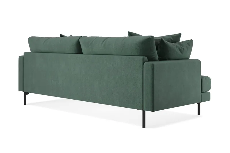 Menard 4-seters Dyp Fløyelssofa - Mørk grønn - Møbler - Sofaer - 4 seter sofa