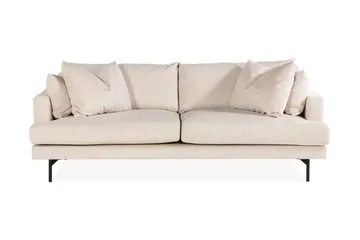 Menard 4-seters Dyp Manchestersofa - Beige - Møbler - Sofaer - 4 seter sofa