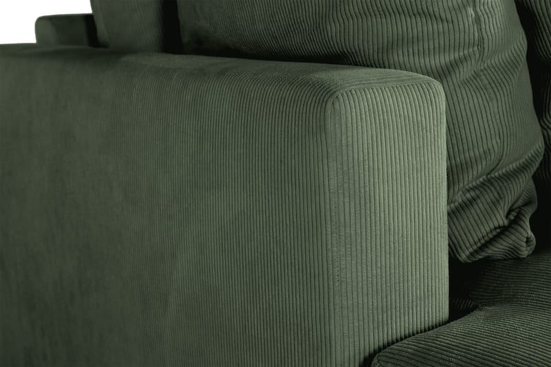 Menard 4-seters Dyp Manchestersofa - Grønn - Møbler - Sofaer - 4 seter sofa