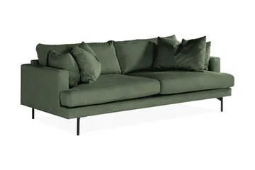 Menard 4-seters Dyp Manchestersofa - Grønn - Møbler - Sofaer - 4 seter sofa