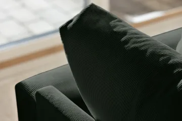 Menard 4-seters Dyp Manchestersofa - Grønn - Møbler - Sofaer - 4 seter sofa
