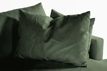 Menard 4-seters Dyp Manchestersofa - Grønn - Møbler - Sofaer - 4 seter sofa