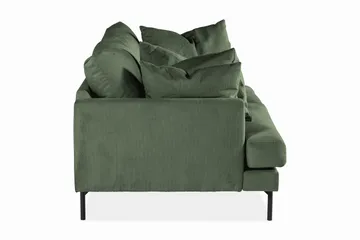 Menard 4-seters Dyp Manchestersofa - Grønn - Møbler - Sofaer - 4 seter sofa