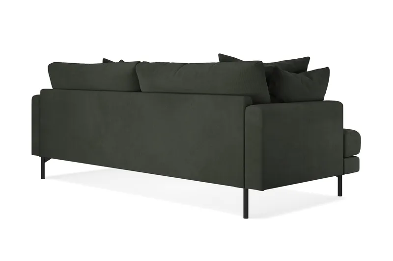 Menard 4-seters Dyp Manchestersofa - Mørk grønn - Møbler - Sofaer - 4 seter sofa