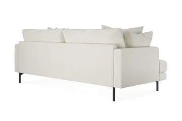 Menard 4-seters Dyp Sofa i Bouclé - Hvit - Møbler - Sofaer - 4 seter sofa
