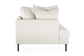 Menard 4-seters Dyp Sofa i Bouclé - Hvit - Møbler - Sofaer - 4 seter sofa