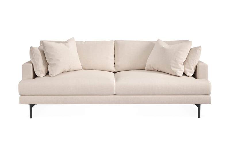 Menard 4-seters Dyp Stoffsofa - Beige - Møbler - Sofaer - 4 seter sofa