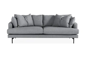 Menard 4-seters Dyp Stoffsofa - Grå - Møbler - Sofaer - 4 seter sofa