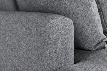 Menard 4-seters Dyp Stoffsofa - Grå - Møbler - Sofaer - 4 seter sofa