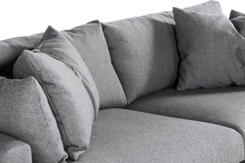 Menard 4-seters Dyp Stoffsofa - Grå - Møbler - Sofaer - 4 seter sofa