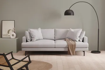 Menard 4-seters Dyp Stoffsofa - Lys grå - Møbler - Sofaer - 4 seter sofa