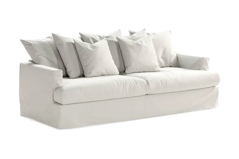 Menard 4-seters Stoffsofa - Lys grå - Møbler - Sofaer - 4 seter sofa