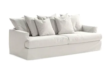 Menard 4-seters Dyp Stoffsofa - Lys grå - Møbler - Sofaer - 4 seter sofa