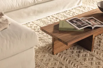 Menard 4-seters Dyp Stoffsofa - Lys grå - Møbler - Sofaer - 4 seter sofa