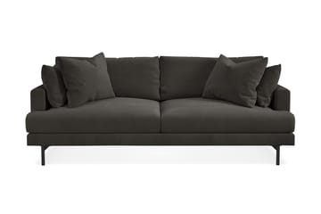 Menard 4-seters Manchestersofa - Mørk grå - Møbler - Sofaer - 4 seter sofa